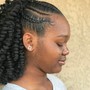 Feed in Braid Ponytail