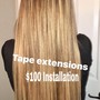 Microweft hair extensions installat