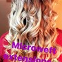 Microweft hair extensions installat