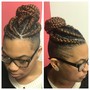 Guys Cornrow braid full head (no added hair)