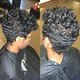 Starter locs/short hair (comb coil method