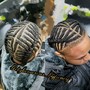 Men braiding