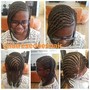 MEDIUM Feed in french braids 2 layers