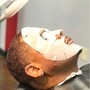 Steam facial with haircut