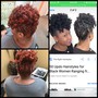 Women's natural haircut