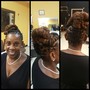 Slick ponytail on Natural hair