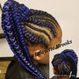 Small knotless Box Braids