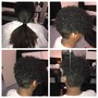 Cut (Big Chop) & Wash and go Style