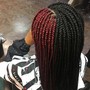 Add Curly Hair to Box Braids