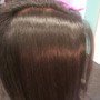 Afro Natural Hair Straightening/Style