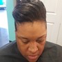 Afro Natural Hair Straightening/Style