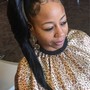 Add Curly Hair to Box Braids