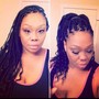 Small Midback Knotless Box Braids