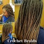 Large Knotless Box Braids