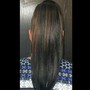 Natural Silkout/Silk Press(medium/long natural hair)