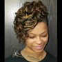 Blowdry and Flatiron(relaxed hair)