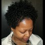 Natural Silkout/Silk Press(medium/long natural hair)