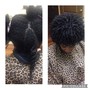 Rod Set On Natural Hair