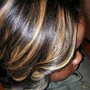 Relaxer Touch Up, Partial Weave, Women's Cut