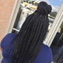 (Med) Traditional Box Braids.