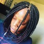 (Med) Traditional Box Braids.