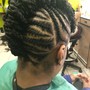 FLAT TWISTS  W/HAIR