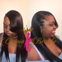 Sleek Ponytail Wand Curls/crimps