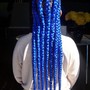 Cornrow ponytail medium size