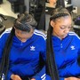 2 goddess braids/2underbraids