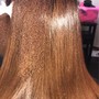 Straighten curly extentions