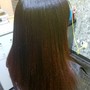 Shampoo and style (natural hair silk press)