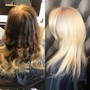 Bleach root touch up and  tone