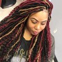 Large Knotless Box Braids