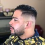 Mens cut with beard/facial hair