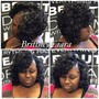 Relaxer &amp; Color (Black or Brown)