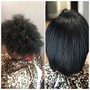 Relaxer &amp; Color (Black or Brown)