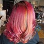 Permanent color (touch up) and style