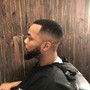 Bald skin fade cut