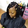 Braids n beads with weave