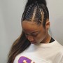 Kid's Braids with weave