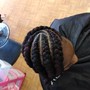 Short and small faux locs