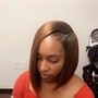 Frontal ponytail curl/updo