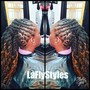 Loc Retwist bantu knots