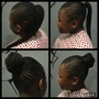 Small braids/ extention only on the ends