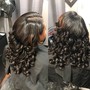 Hand tied wefts