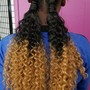 Shampoo condition and Blowout (braid prep)