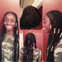 2 braided Ponytail's