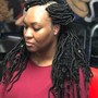 Individual Fuax locs (medium length)