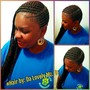 Smedium knotless mid back (Hair Included)