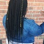 Large Knotless Braids